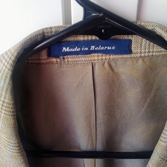 Alan Flusser Plaid Wool Sport Jacket 40R - Picture 3 of 8